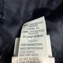 Load image into Gallery viewer, Unisex Brilliant Basics, navy lightweight waterproof hooded jacket, EUC, size 4-6,  