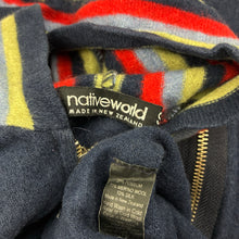 Load image into Gallery viewer, Unisex nativeworld, merino, possum &amp; silk blend knit zip hoodie, Sz: S, GUC, size 3-4,  
