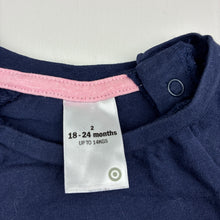 Load image into Gallery viewer, Girls Target, navy cotton sequin long sleeve t-shirt, GUC, size 2,  