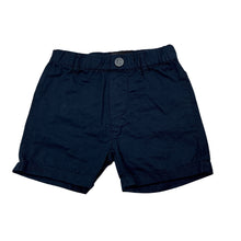 Load image into Gallery viewer, Boys iDO by MINICONF, navy chino shorts, elasticated, GUC, size 00,  