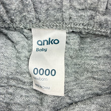 Load image into Gallery viewer, Unisex Anko, grey cotton blend pants, elasticated, GUC, size 0000,  