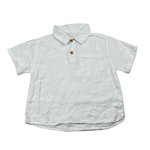 Load image into Gallery viewer, Boys Zara, white cotton collared top, FUC, size 2,  