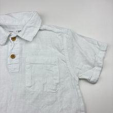 Load image into Gallery viewer, Boys Zara, white cotton collared top, FUC, size 2,  