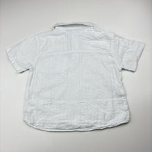 Load image into Gallery viewer, Boys Zara, white cotton collared top, FUC, size 2,  