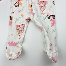 Load image into Gallery viewer, Girls cotton, zip coverall, castles, GUC, size 000,  