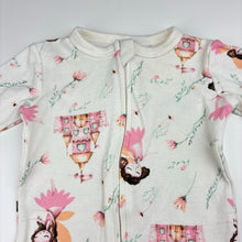 Load image into Gallery viewer, Girls cotton, zip coverall, castles, GUC, size 000,  