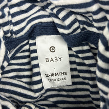 Load image into Gallery viewer, Unisex Target, navy cotton knit hooded cardigan, wash fade, FUC, size 1,  