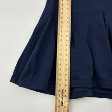 Load image into Gallery viewer, Girls Milkshake, navy cotton knit dress, hearts, wash fade, FUC, size 3, L: 50.5cm