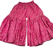Load image into Gallery viewer, Girls Minnie Minors, flared pants, elasticated, floral motifs, GUC, size 2-3,  