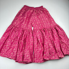 Load image into Gallery viewer, Girls Minnie Minors, flared pants, elasticated, floral motifs, GUC, size 2-3,  