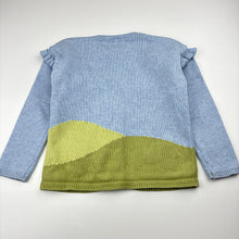 Load image into Gallery viewer, Girls Next, cotton knit cardigan, embroidered, sheep, FUC, size 2-3,  