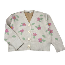 Load image into Gallery viewer, Girls Milkshake, floral viscose blend knit cardigan, FUC, size 5,  