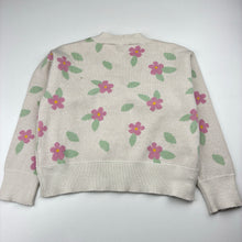 Load image into Gallery viewer, Girls Milkshake, floral viscose blend knit cardigan, FUC, size 5,  