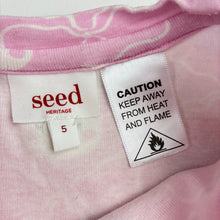 Load image into Gallery viewer, Girls Seed, cotton pyjama top, rabbit, FUC, size 5,  
