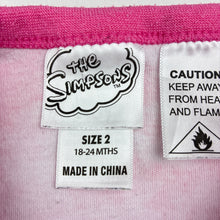 Load image into Gallery viewer, Girls The Simpsons, Maggie pyjama top, pilling, FUC, size 2,  