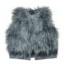 Load image into Gallery viewer, Girls Bardot Junior, grey faux fur vest, EUC, size 12,  
