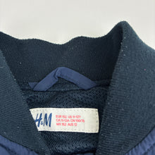 Load image into Gallery viewer, Boys H&amp;M, navy zip bomber jacket, pilling, FUC, size 12,  