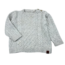 Load image into Gallery viewer, Unisex Country Road, grey cotton cable knit sweater, FUC, size 1,  