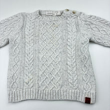 Load image into Gallery viewer, Unisex Country Road, grey cotton cable knit sweater, FUC, size 1,  