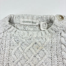 Load image into Gallery viewer, Unisex Country Road, grey cotton cable knit sweater, FUC, size 1,  