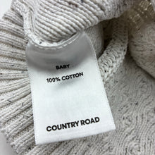 Load image into Gallery viewer, Unisex Country Road, grey cotton cable knit sweater, FUC, size 1,  