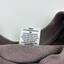 Load image into Gallery viewer, Girls Target, brown cotton blend cropped fleece lined sweater, GUC, size 8,  