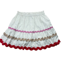 Load image into Gallery viewer, Girls Target, white cotton skirt, elasticated, FUC, size 5,  
