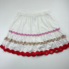 Load image into Gallery viewer, Girls Target, white cotton skirt, elasticated, FUC, size 5,  