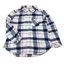 Load image into Gallery viewer, Girls Target, check flannel cotton long sleeve shirt, FUC, size 5,  