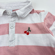 Load image into Gallery viewer, Girls Cotton On Baby, cotton long sleeve polo top, cherries, GUC, size 1,  