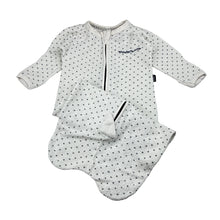 Load image into Gallery viewer, Unisex Bonds, white cotton blend terry sleeping bag, FUC, size 00,  