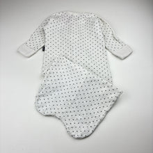 Load image into Gallery viewer, Unisex Bonds, white cotton blend terry sleeping bag, FUC, size 00,  