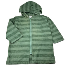 Load image into Gallery viewer, Unisex Cotton On, green cotton terry zip hooded towel, GUC, size 2-4,  