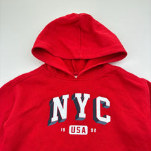 Load image into Gallery viewer, Boys Anko, red cotton blend fleece lined hoodie, GUC, size 2,  