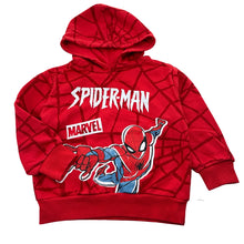 Load image into Gallery viewer, Boys Marvel, Spider-Man cotton blend fleece lined hoodie, GUC, size 3,  