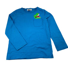 Load image into Gallery viewer, Boys Firefox, blue cotton long sleeve t-shirt, dinosaur, FUC, size 6,  