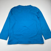 Load image into Gallery viewer, Boys Firefox, blue cotton long sleeve t-shirt, dinosaur, FUC, size 6,  
