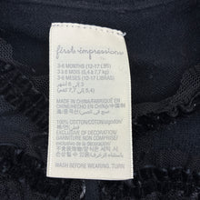 Load image into Gallery viewer, Girls First Impressions, black cotton knit cardigan, GUC, size 00,  