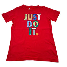 Load image into Gallery viewer, Boys Nike, red cotton t-shirt, basketball, wash fade, FUC, size 10-11,  