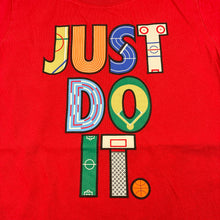 Load image into Gallery viewer, Boys Nike, red cotton t-shirt, basketball, wash fade, FUC, size 10-11,  