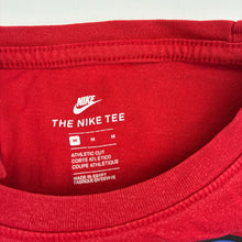 Load image into Gallery viewer, Boys Nike, red cotton t-shirt, basketball, wash fade, FUC, size 10-11,  