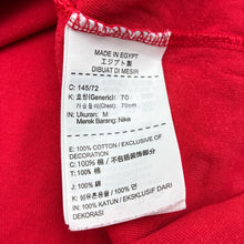 Load image into Gallery viewer, Boys Nike, red cotton t-shirt, basketball, wash fade, FUC, size 10-11,  