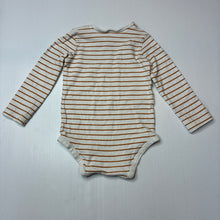 Load image into Gallery viewer, Unisex Anko, cream stretch cotton long sleeve bodysuit, FUC, size 1,  