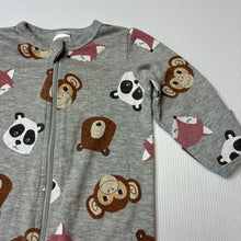 Load image into Gallery viewer, Unisex Baby Berry, animal print zip coverall, FUC, size 00,  