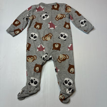 Load image into Gallery viewer, Unisex Baby Berry, animal print zip coverall, FUC, size 00,  