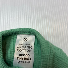 Load image into Gallery viewer, Unisex Target, green stretch organic cotton waffle zip coverall, EUC, size 00000,  