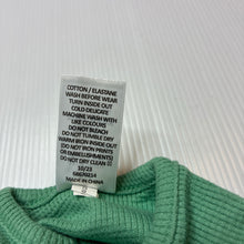 Load image into Gallery viewer, Unisex Target, green stretch organic cotton waffle zip coverall, EUC, size 00000,  