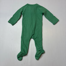 Load image into Gallery viewer, Unisex Target, green stretch organic cotton waffle zip coverall, EUC, size 00000,  