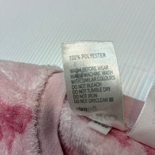 Load image into Gallery viewer, Girls Anko, pink zip fleece coverall, bows, FUC, size 0,  