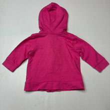 Load image into Gallery viewer, Girls Target, pink cotton zip hoodie, embroidered, EUC, size 00,  